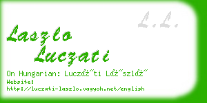 laszlo luczati business card